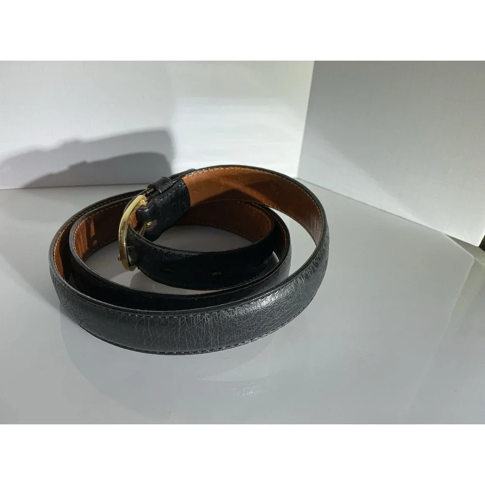 Ostro Grain Full Grain Cowhide Black Belt Size 36 (40